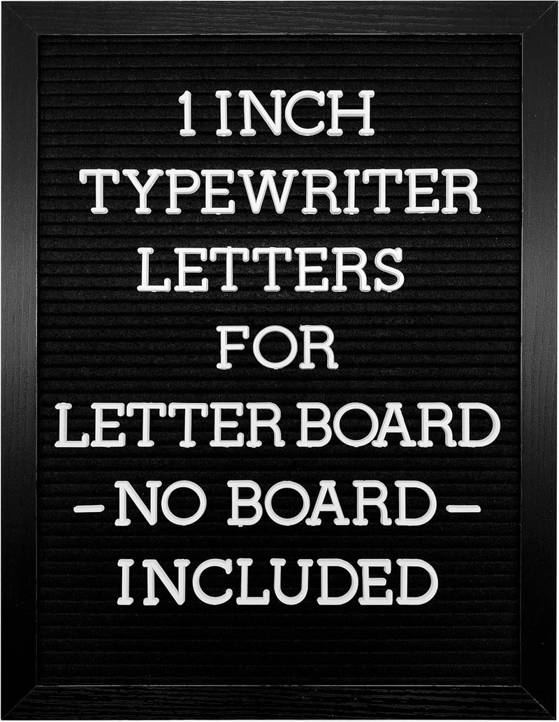 G GAMIT Felt Letter Board Letters Set - Pre-cut 418pcs Nonstandard 1inch White Typewriter Letters Only (No Board Included) - Image 1